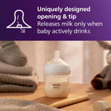 Avent - 3Pk Natural Baby Bottle With Natural Response Nipple, Clear, 4Oz