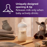 Avent - 3Pk Natural Baby Bottle With Natural Response Nipple, Clear, 9Oz