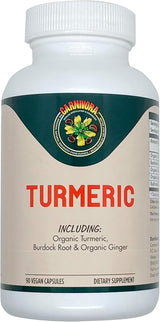 Carnivora Turmeric Support for Joints and Digestive Health (90 Vegan Capsules)