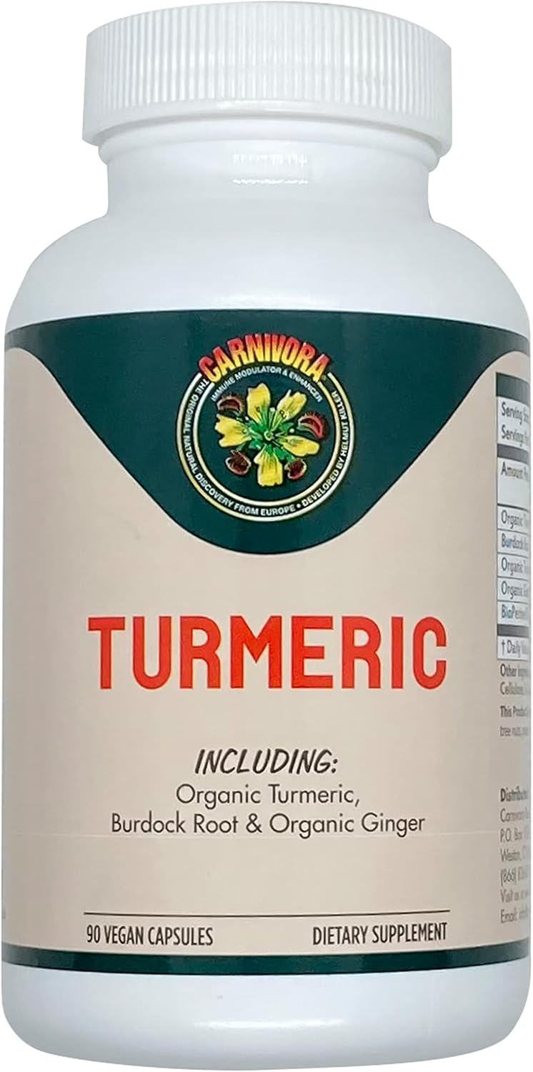 Carnivora Turmeric Support for Joints and Digestive Health (90 Vegan Capsules)