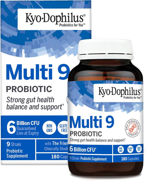 Kyolic Kyo-Dophilus Multi 9 Probiotic, 180 Capsules
