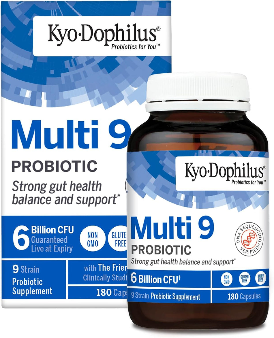 Kyolic Kyo-Dophilus Multi 9 Probiotic, 180 Capsules