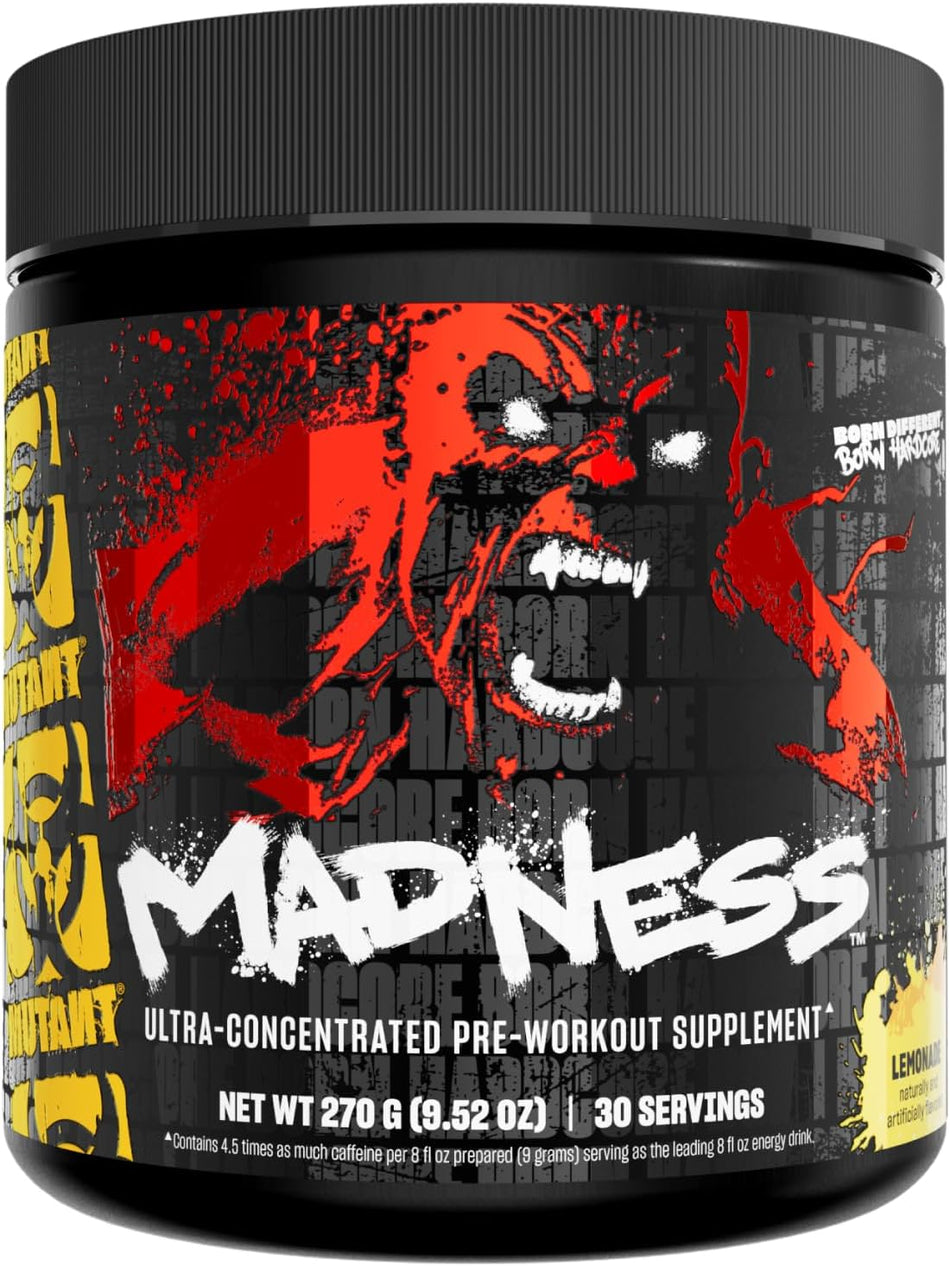 Mutant Madness | Pre Workout Powder Performance and Pump Blend Lemonade