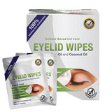 Lunovus Tea Tree & Coconut Oil Eyelid Wipes, 30 Count