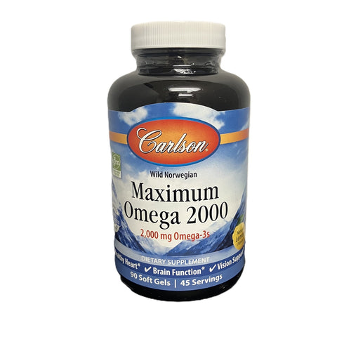 Carlson Maximum Omega 2000 Lemon 90 softgels