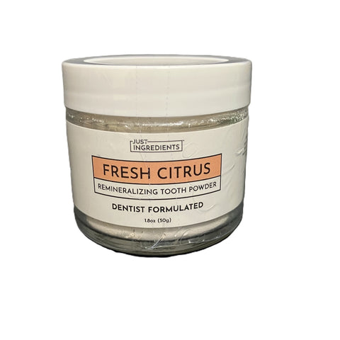 Just Ingredients Fresh Citrus Remineralizing Tooth Powder 1.8 oz