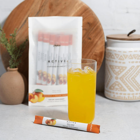 Plexus Active Peach Mango – 15 Count | Clean Energy & Mental Focus Drink Mix