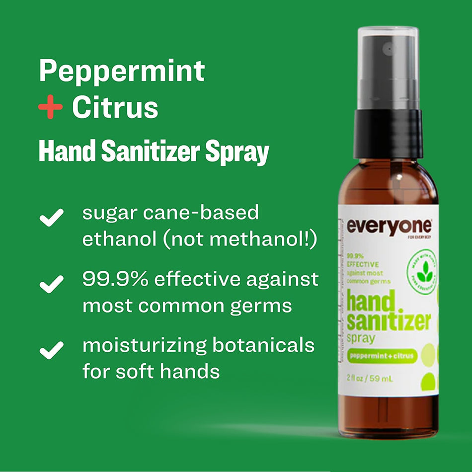 EO Everyone Hand Sanitizer Spray Peppermint & Citrus Lemon Pop 6 PC
