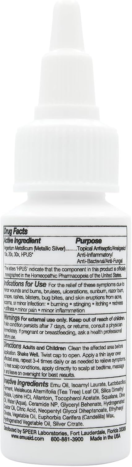 Emuaid EMUAIDMAX Concentrate First Aid Serum – 1 oz | Maximum Strength Relief for Skin Irritations & Wounds