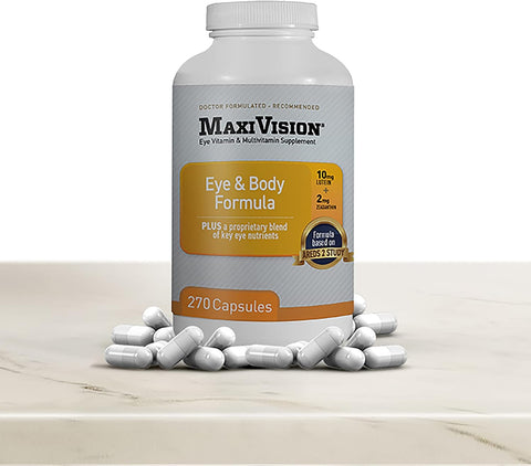 MaxiVision Eye And Body Formula 270 Capsules 1 Bottle