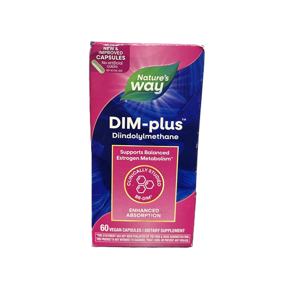 Nature's way dim-plus estrogen metabolism caps, 60 count