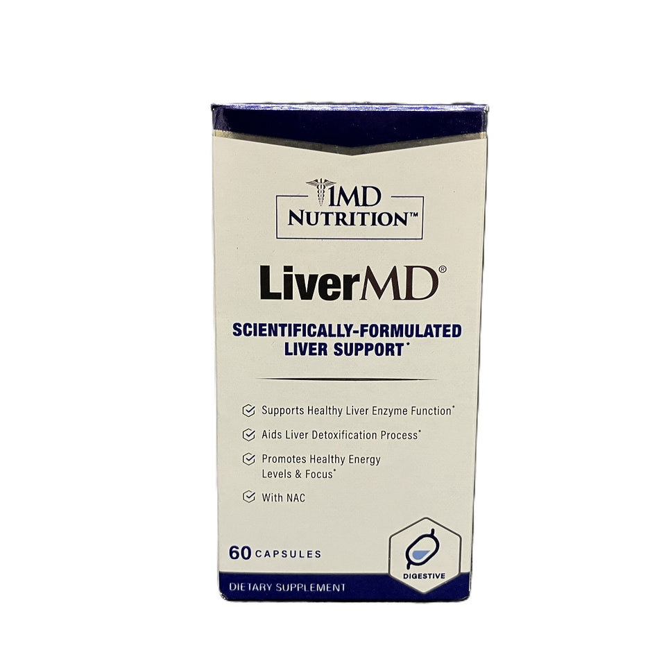 1MD Nutrition LiverMD - Liver Cleanse Supplement | 60 Capsules