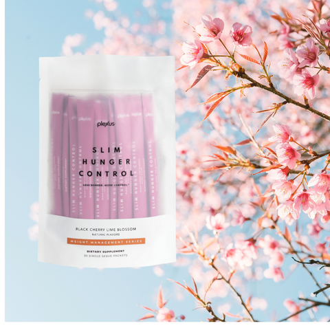 Plexus Slim Hunger Control – 30 Packets | Black Cherry Lime Blossom Flavor | Supports Appetite Control & Weight Management