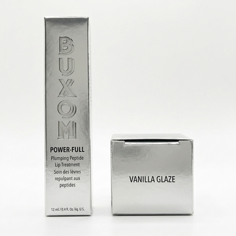 Buxom Power-Full Plumping Peptide Tip Lip Treatment & Mask – Vanilla Glaze 12ml