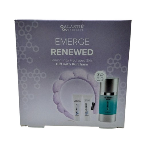 ALASTIN Skincare Emerge Renew Kit HA (Hyaluronic Acid) Immerse Serum 15 ml and Headband
