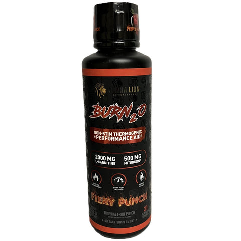 Alpha Lion Burn2O L-Carnitine Liquid Fiery Punch 15.72oz 31 servings metabolism fat burning | Beauty Riche