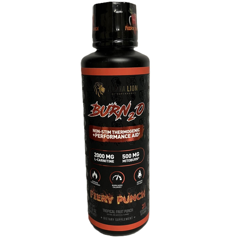 Alpha Lion Burn2O L-Carnitine Liquid Fiery Punch 15.72oz 31 servings metabolism fat burning | Beauty Riche