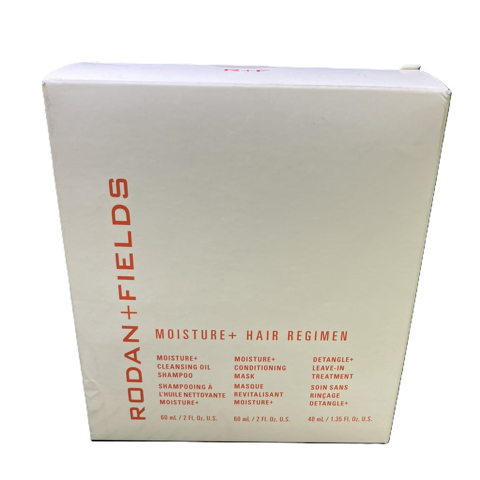 Rodan Fields Moisture Hair Regimen Shampoo 2 Oz, Conditioning Mask 2 Oz, Leave In Treatment 1.35 Oz