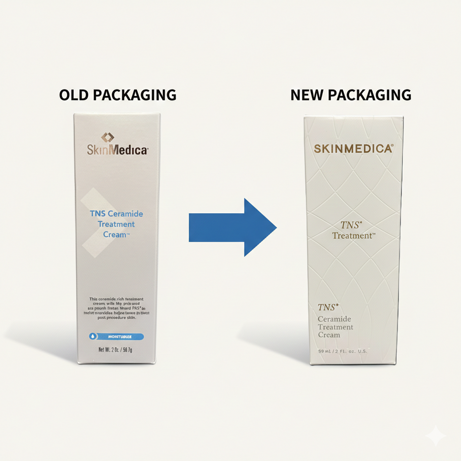 SkinMedica TNS Ceramide Treatment Cream Moisturizer 2 oz New Look. Same Clinically Proven Results