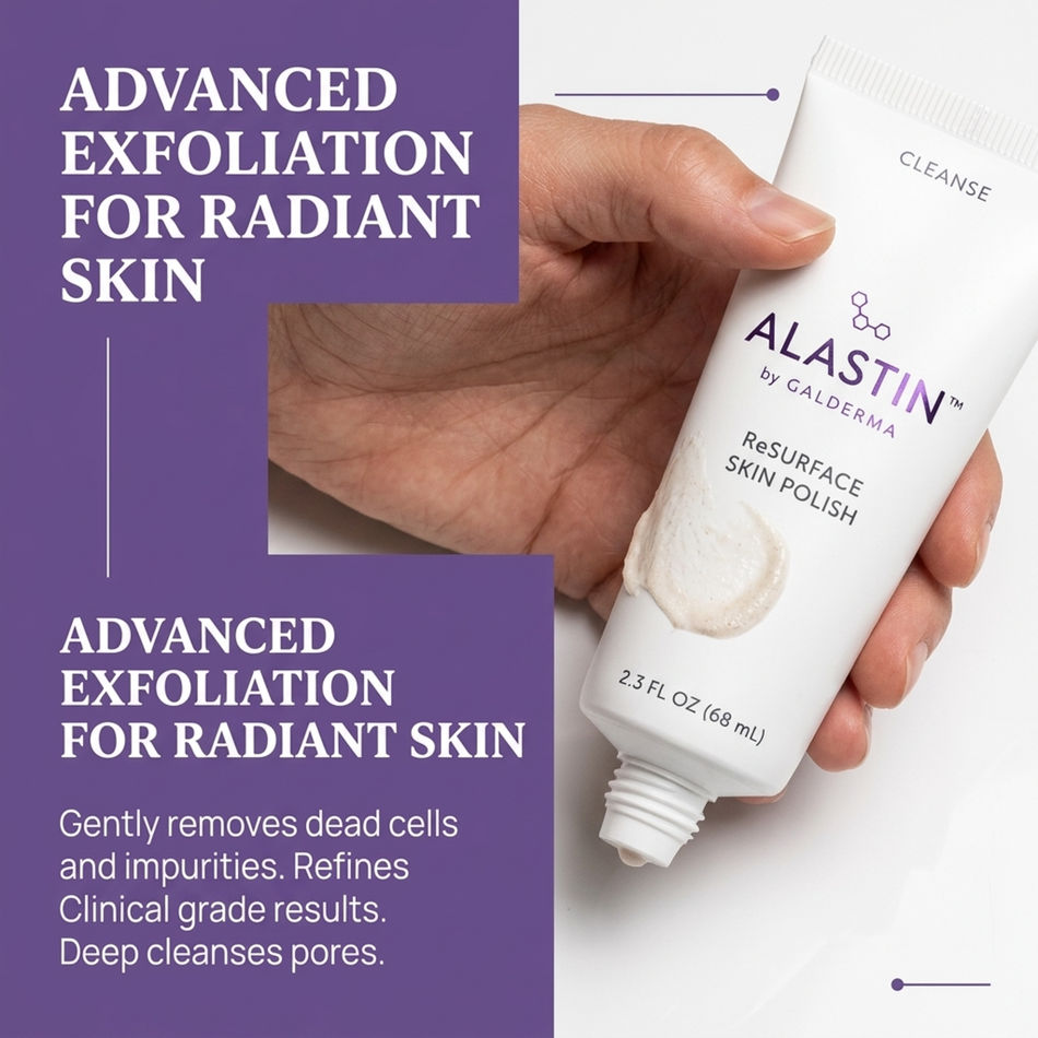 Alastin ReSURFACE Skin Polish 2.3oz – Volcanic Mineral & Glycolic Acid Dual Exfoliant