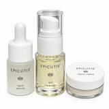 Epicutis Sample Sachet Pack – Oil Cleanser 15ml, Lipid Serum 10ml & Hyvia Crème 5ml