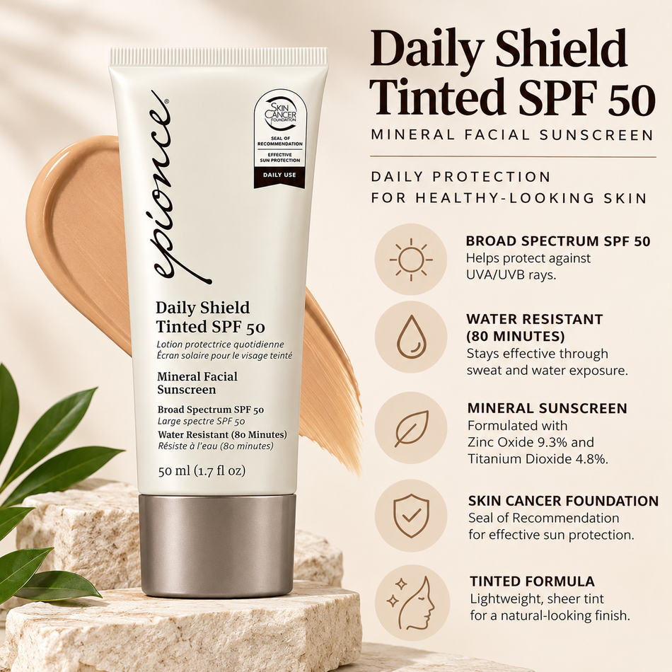 Epionce Daily Shield Tinted SPF 50 1.7 fl oz – Tinted Facial Sunscreen