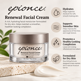 Epionce Renewal Facial Cream 1.7 oz – Daily Hydrating Face Moisturizer