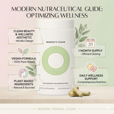 Women's Vegan Supplement | 30-Day Supply for Glowing Skin & Vitality | Beauty Riche