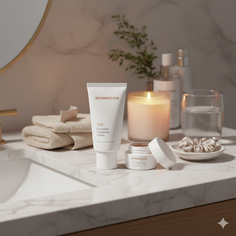 SkinMedica TNS Ceramide Treatment Cream Moisturizer 2 oz New Look. Same Clinically Proven Results