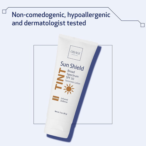 Obagi Sun Shield Tint Warm SPF 50 – 3 oz, Broad Spectrum Tinted Sunscreen