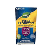 Nature’s Way Fortify Optima Daily Probiotic, 35 Billion, 15 Strains, Prebiotic, 30 Capsules