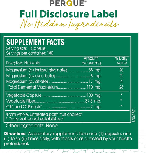 Perque Magnesium Plus Guard 180 Caps