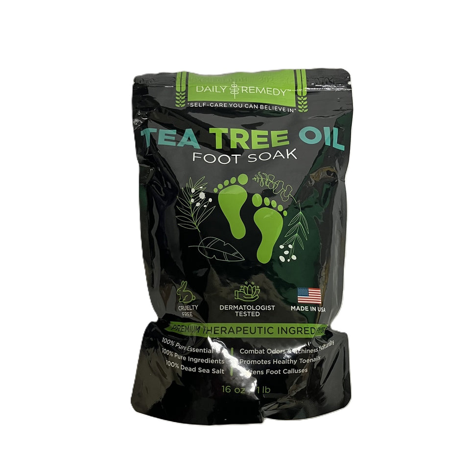 DAILY REMEDY Tea Tree Oil Foot Soak with Epsom Salt - 16 Ounces