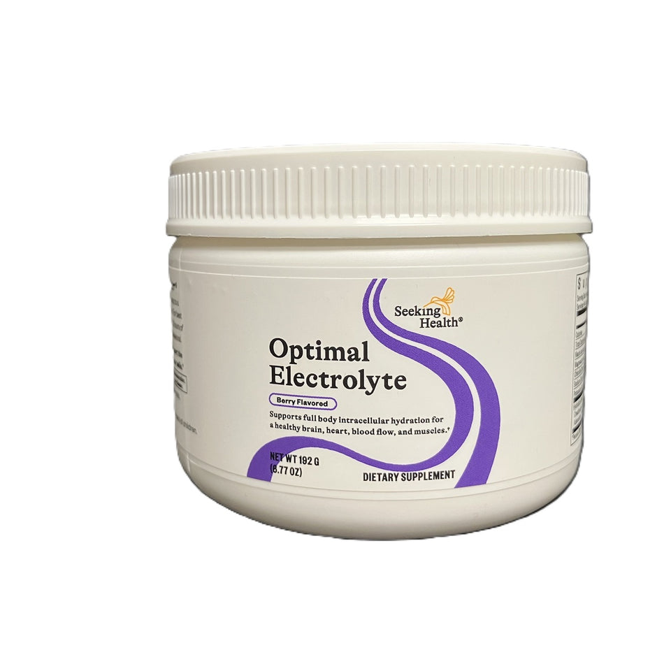 Seeking Health Optimal Electrolyte Powder Berry Flavor Promotes Hydration and Healthy Muscles Vegan 30 Servings 6.77 oz