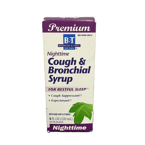 Boericke and Tafel Cough and Bronchial Syrup Nighttime - 4 fl oz