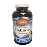 Carlson Elite Omega 3 Gems 1600mg Lemon 240 Softgels
