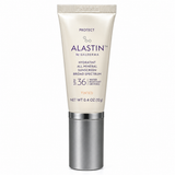 ALASTIN HydraTint Pro Mineral Sunscreen SPF 36 travel size 12 mL tinted facial sunscreen tube with silver cap, front view on a clean white background.
