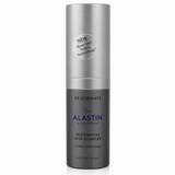 ALASTIN Restorative Skin Complex with TriHex Technology, 0.5 oz (15 mL) travel-size skincare bottle with silver cap and charcoal packaging on a white background.