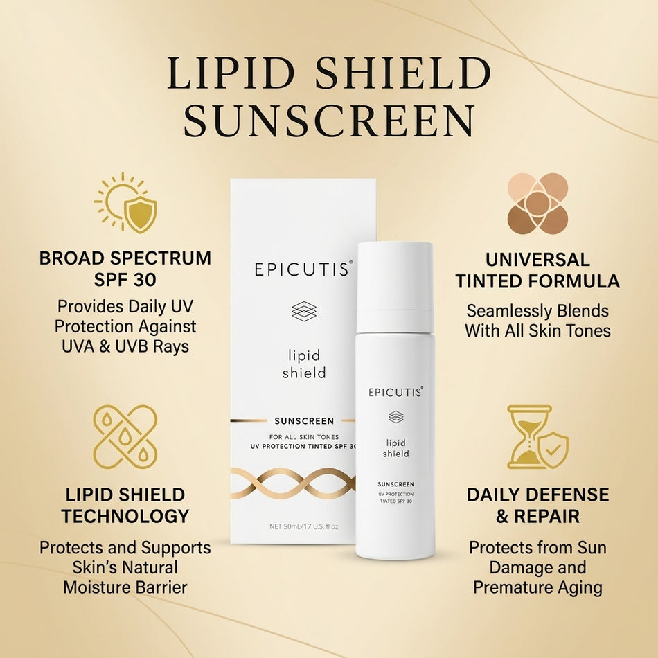 Epicutis Lipid Shield Tinted Sunscreen SPF 30 1.7oz – TSC + Zinc Oxide UV Defense