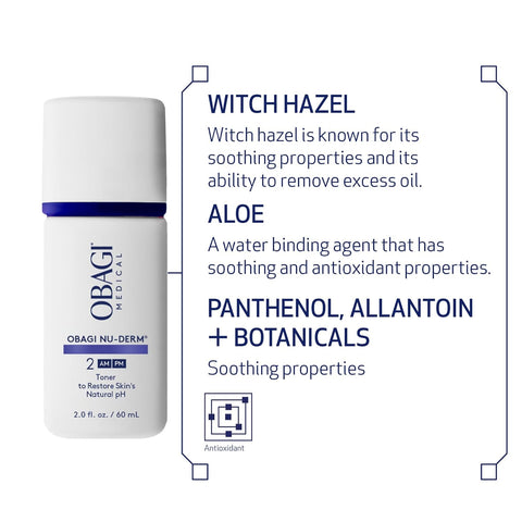 Obagi Nu-Derm Toner – 2 oz, Refreshing Facial Toner for Balanced, Refined Skin
