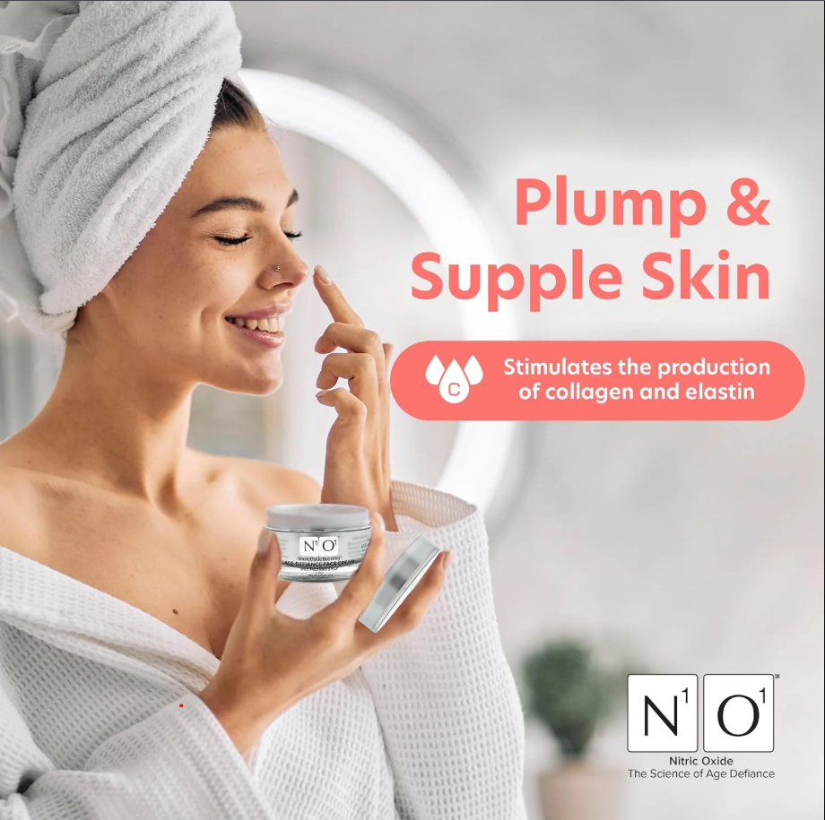 N1O1 Age-Defiance Moisturizer Face Cream with Nitric Oxide 1.75 oz Revolutionary Collagen Elastin Booster