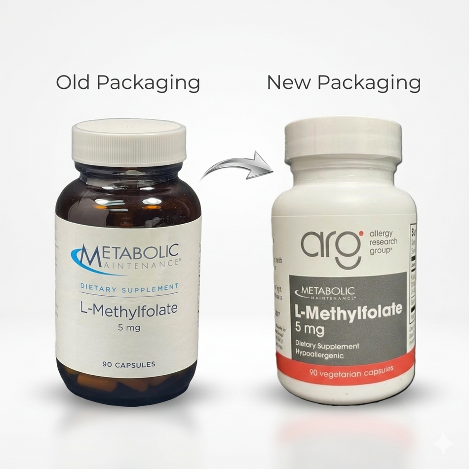 Metabolic Maintenance L-Methylfolate 5 mg – 90 Vegetarian Capsules | Folate Dietary Supplement