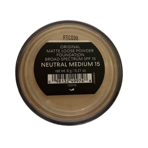 Bareminerals Original Matte Loose Powder Foundation SPF 15 neutral medium 15 - 6g
