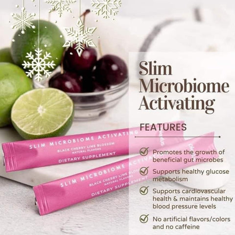 Plexus Slim MicroBiome – Black Cherry Lime Blossom | 30 Packets | Supports Gut Health & Metabolism