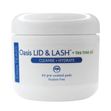 Oasis LID  LASH  Tea Tree Eyelid  Lash Cleansing Pads 60 ct (Pack of 2)