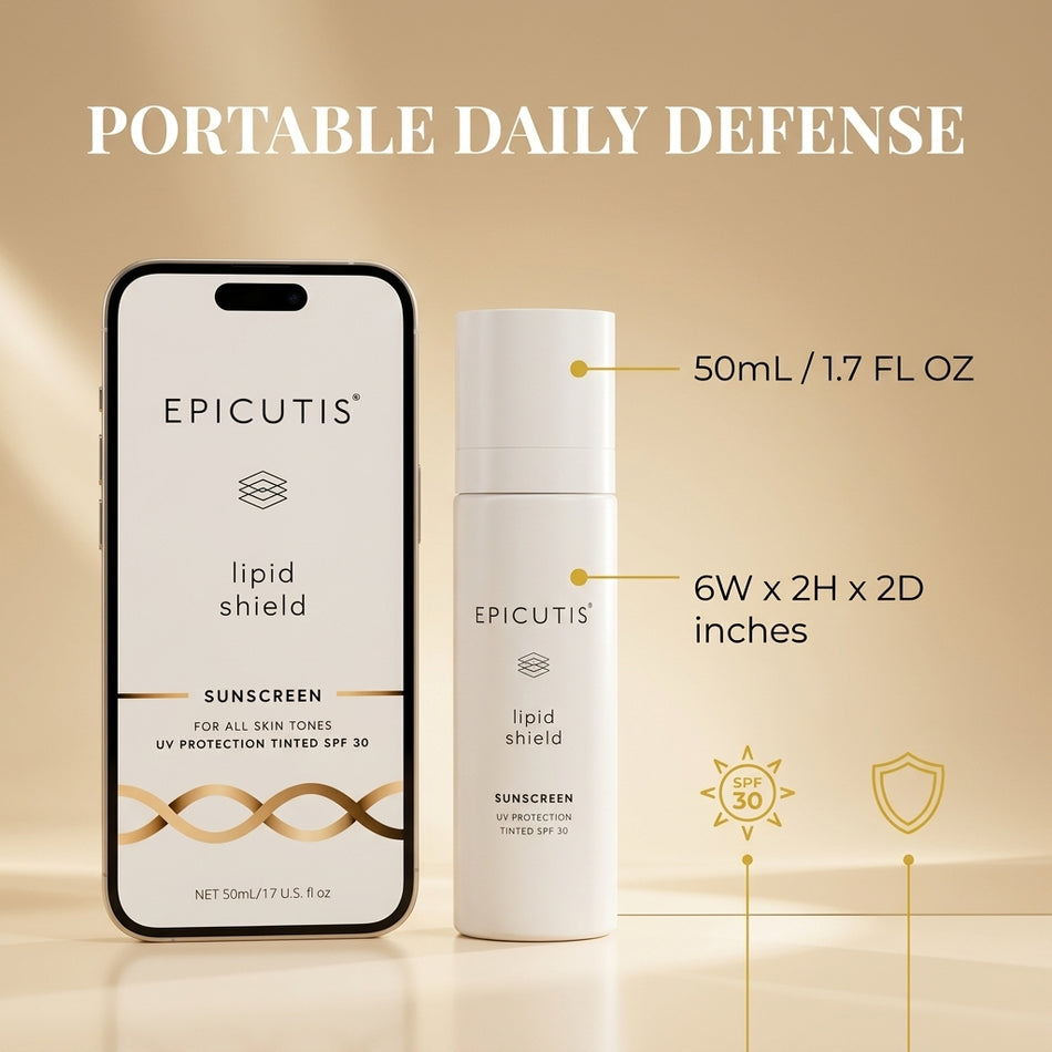 Epicutis Lipid Shield Tinted Sunscreen SPF 30 1.7oz – TSC + Zinc Oxide UV Defense