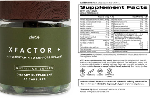 Plexus XFactor Plus with Aloe – 60 Capsules | Supports Immune Health & Overall Wellness