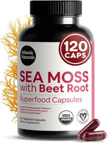 Atlantic Naturals Organic Sea Moss with Beet Root 120 capsule