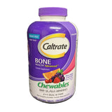Caltrate Chewables 600 +D3 Plus  Cherry, Orange and Fruit Punch, 155 Count