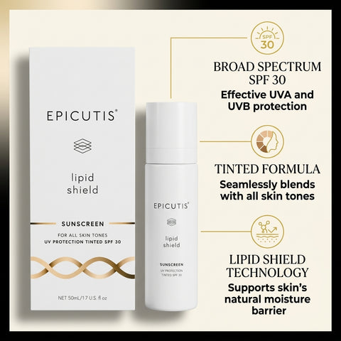 Epicutis Lipid Shield Tinted Sunscreen SPF 30 1.7oz – TSC + Zinc Oxide UV Defense